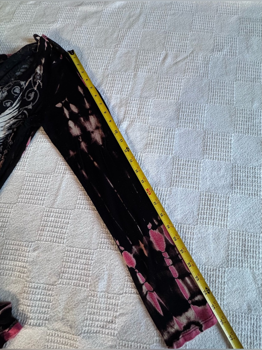 Vocal Black and Pink Long Sleeve Printed Tunic Dress - Picture 4 of 12